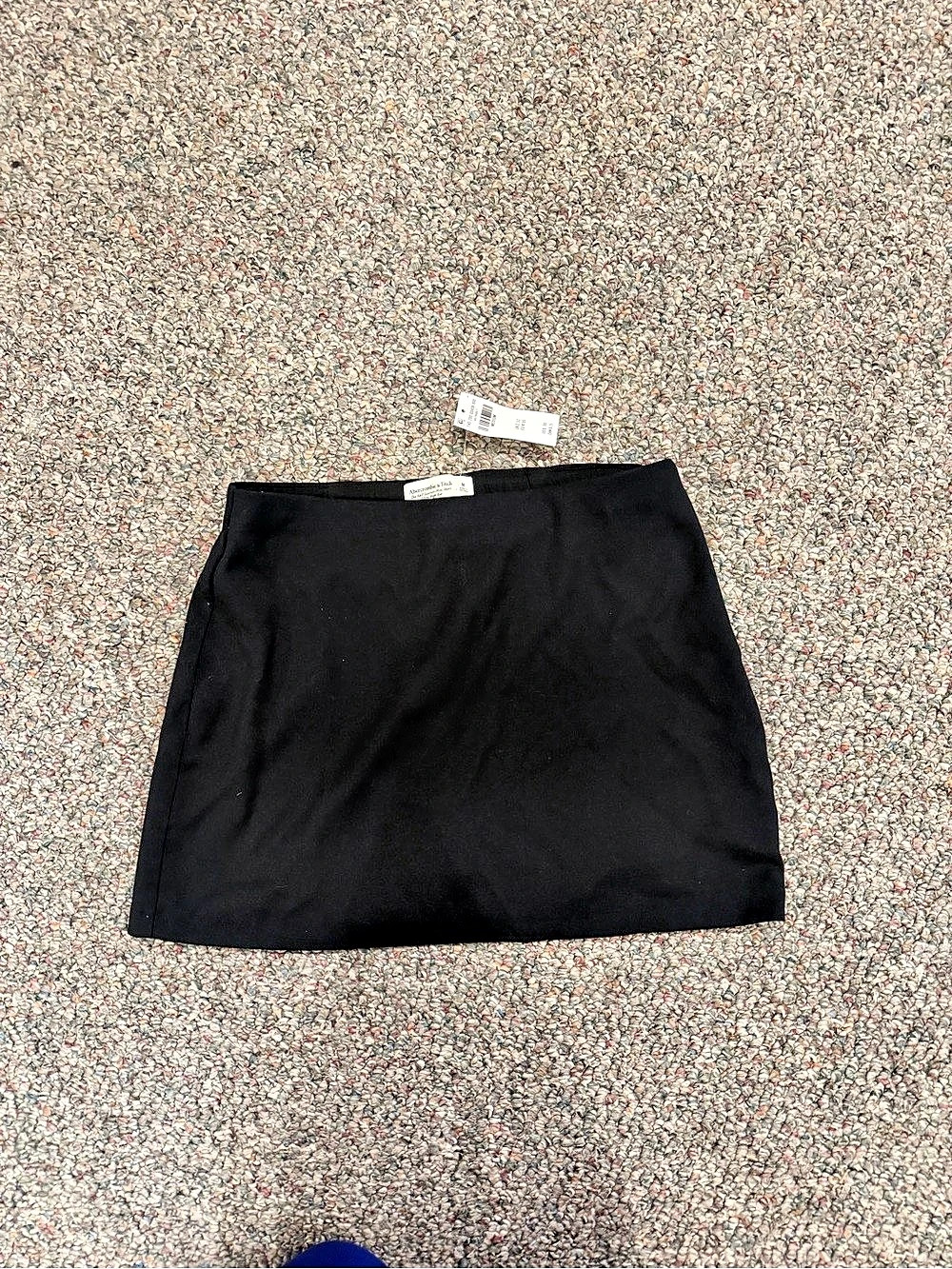 NWT Abercrombie & Fitch Scarlett Mini Skort Ultra High Rise Black Medium